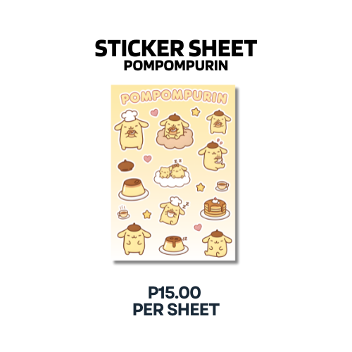 STICKER SHEET POMPOMPURIN